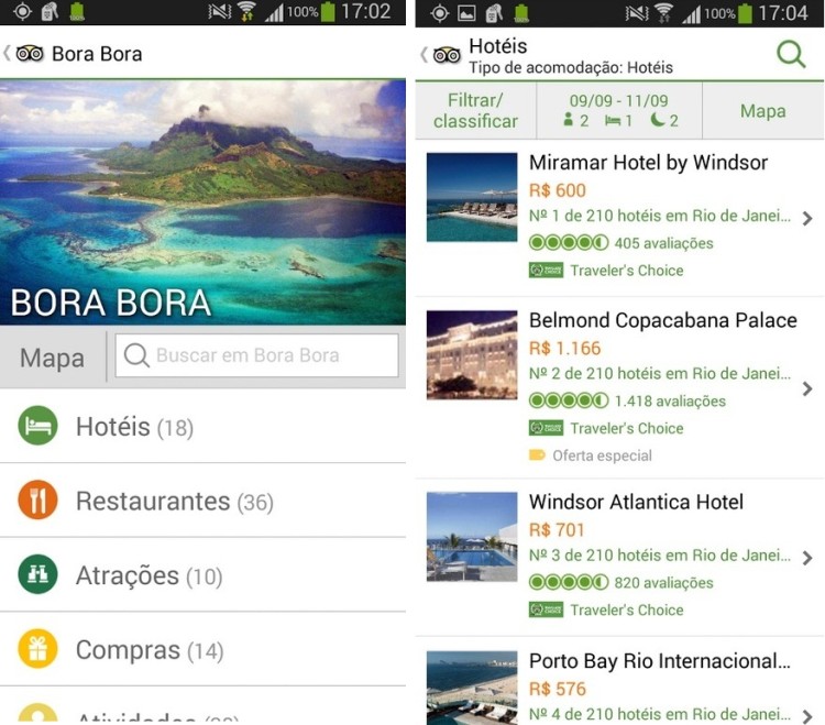 Apps de viagens