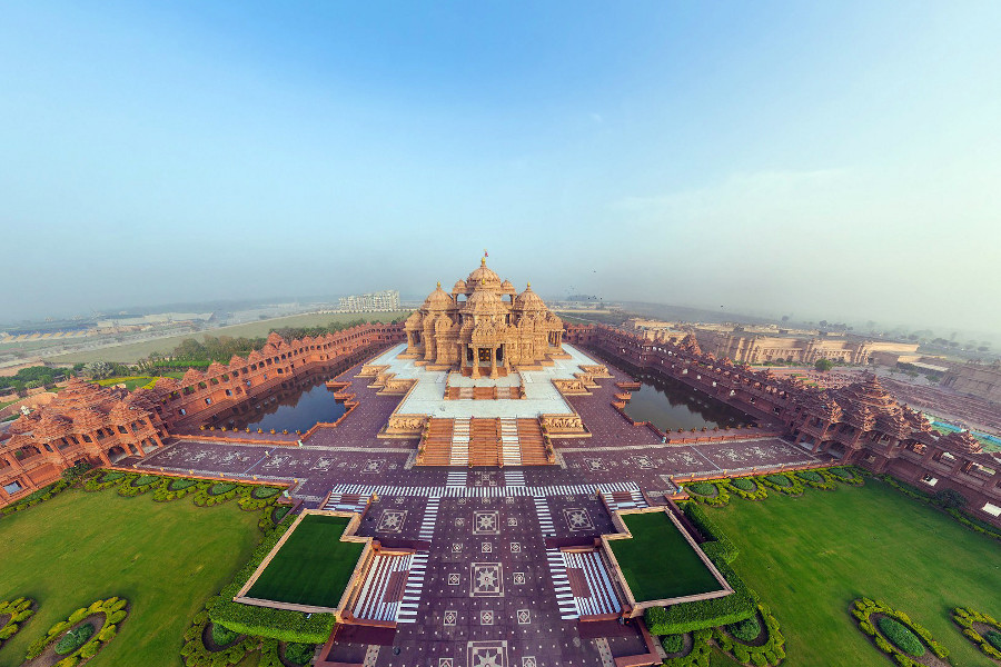Templo de Akshardham o maior templo hindu do mundo 